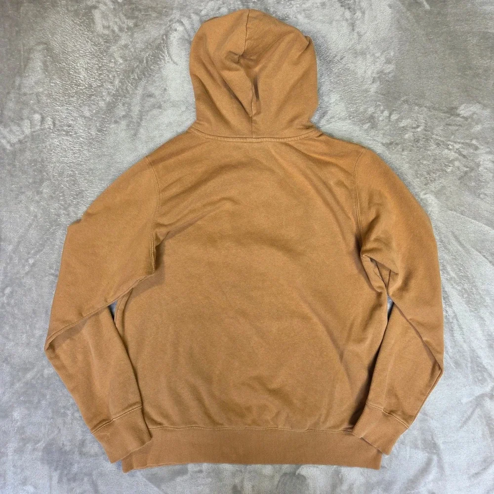 The North Face Mens Half Dome Pullover Hoodie Brown Tan Size Large Logo Graphic